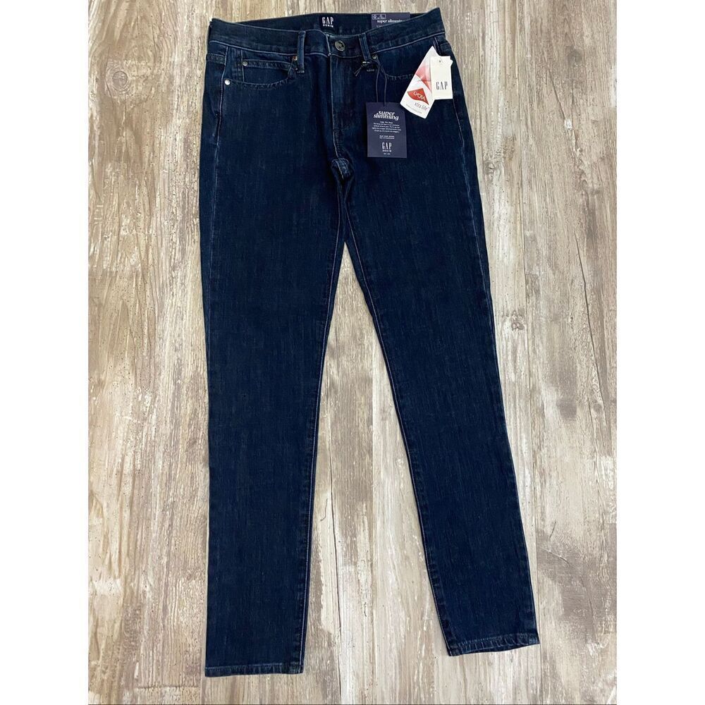 GAP Super Slimming Jeans True Skinny Mid Rise Stretch Denim Women’s Sz 26R